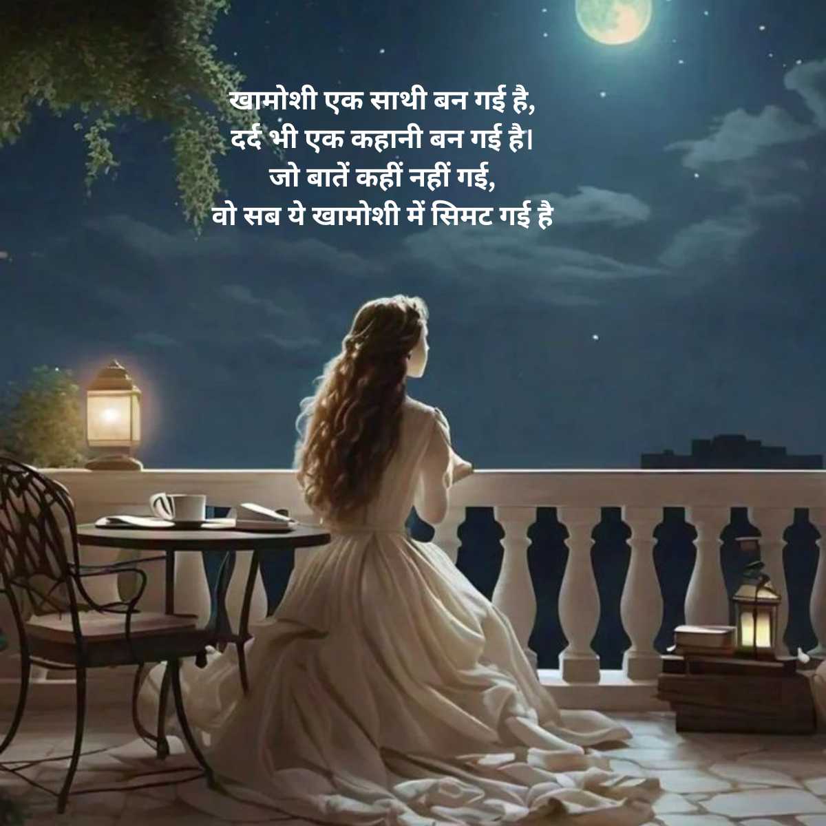 sad emotional shayari in hindi on khamoshi 8