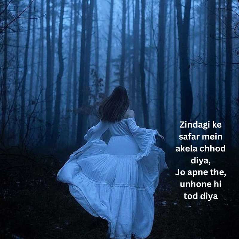 Painful zindagi alone shayari in hindi english1