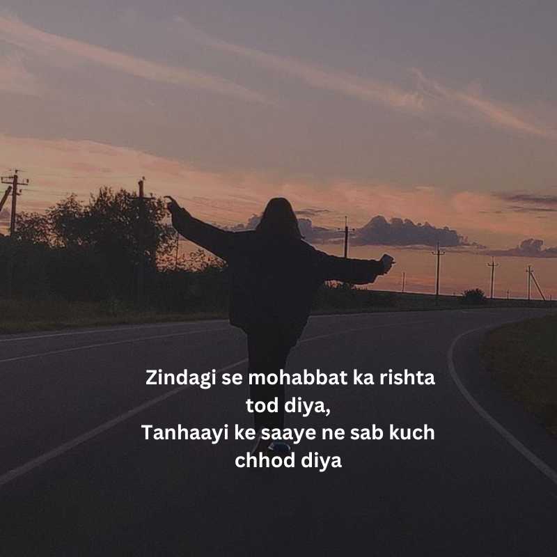 Painful zindagi alone shayari in hindi english3