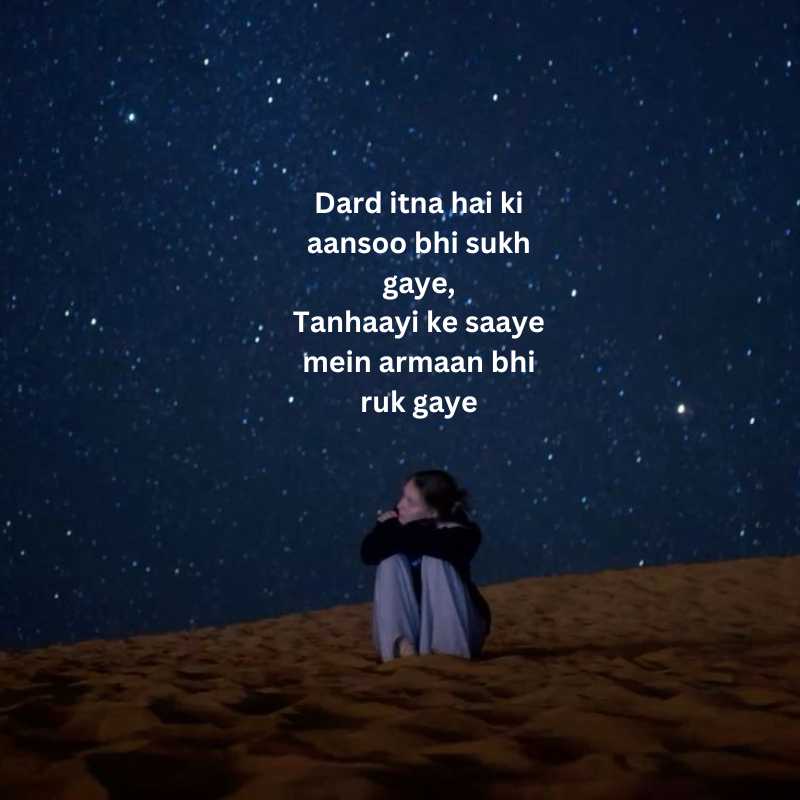 Painful zindagi alone shayari in hindi english7