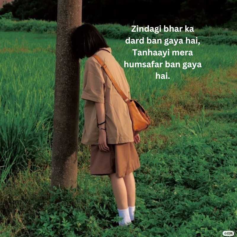 Painful zindagi alone shayari in hindi english8