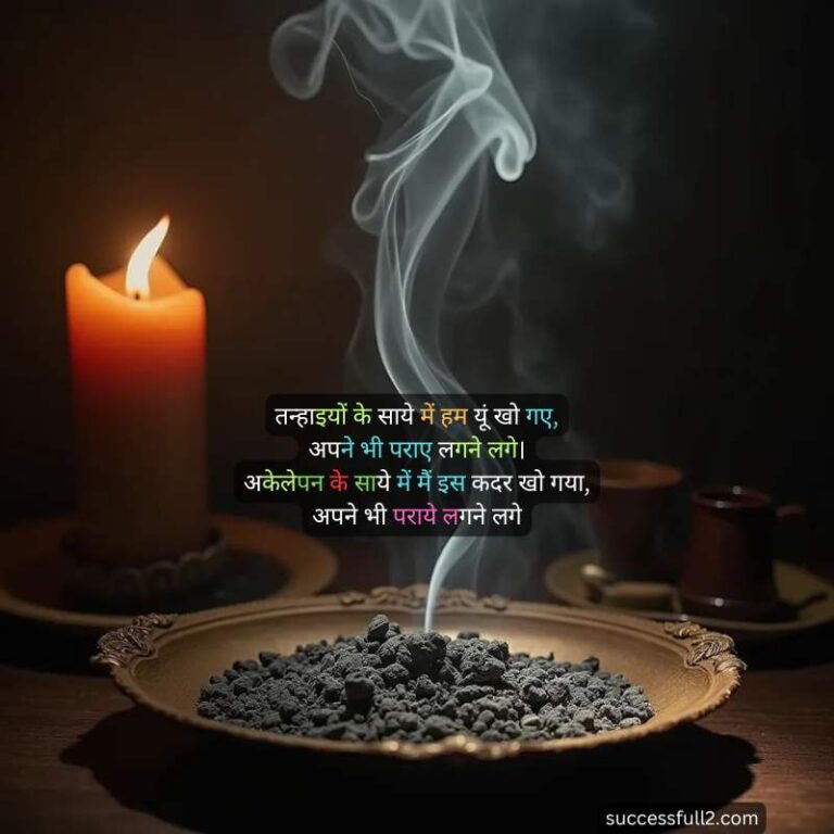 heart touching painful alone sad shayari in hindi