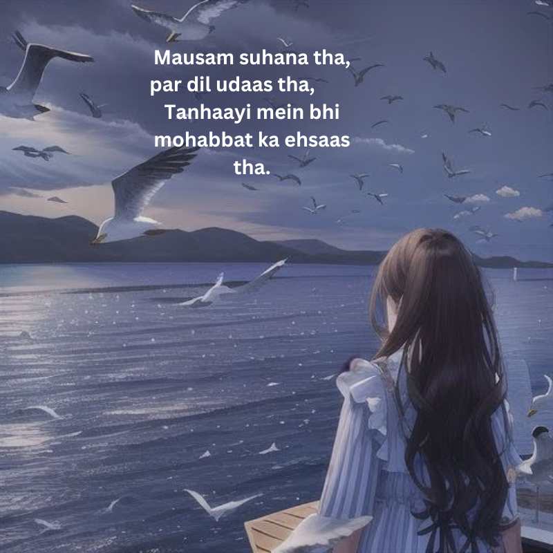 sad Alone Shayari in English Hindi 2 Line grls boy12