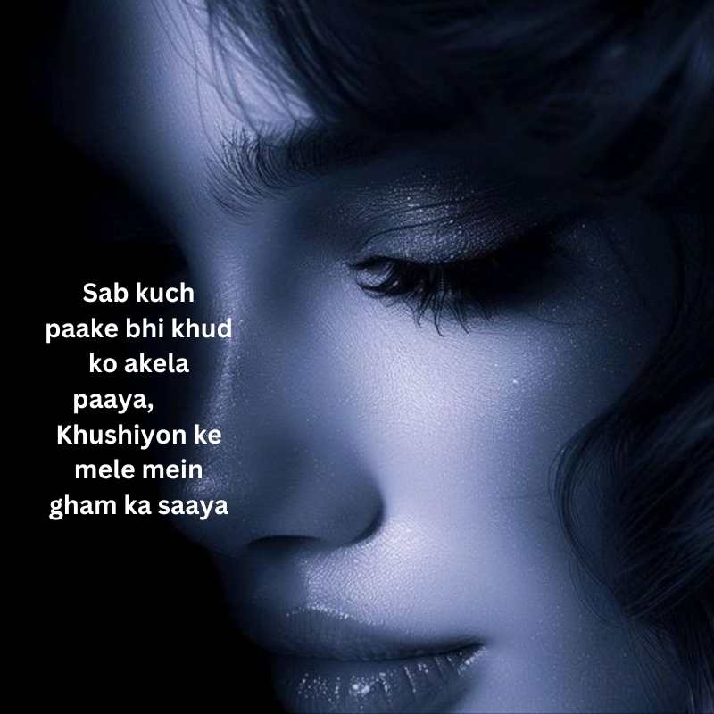 sad Alone Shayari in English Hindi 2 Line grls boy4