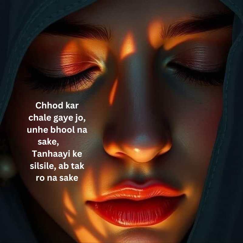 sad Alone Shayari in English Hindi 2 Line grls boy8