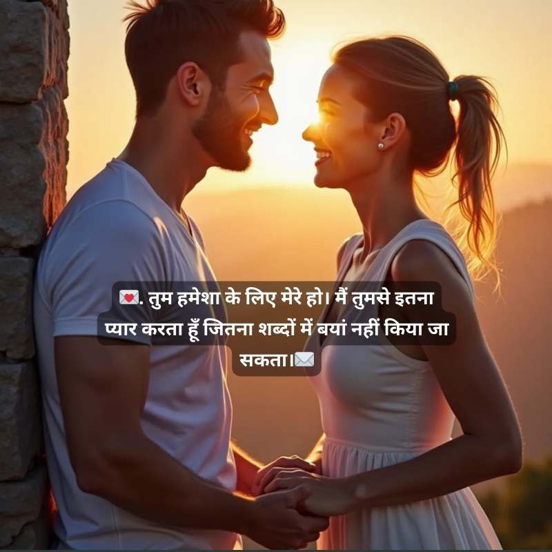 Romantic Sweet love sms in hindi for husband