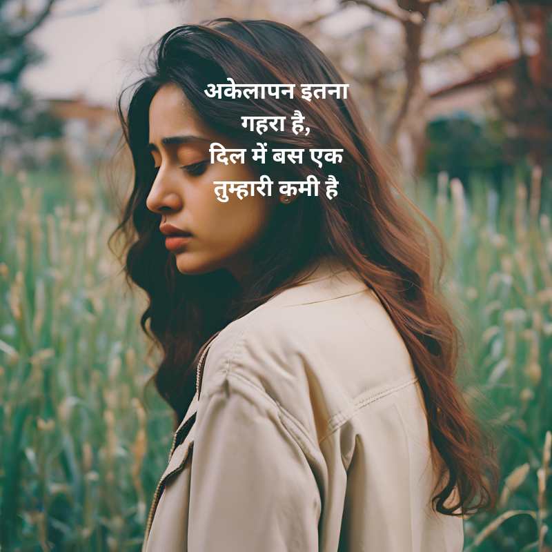 akelapan shayari in hindi 2 lines