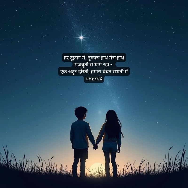 dosti shayari in hindi 2 line2