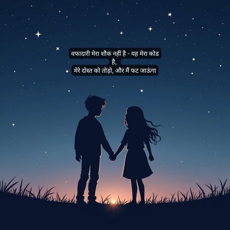 dosti shayari in hindi 2 line2