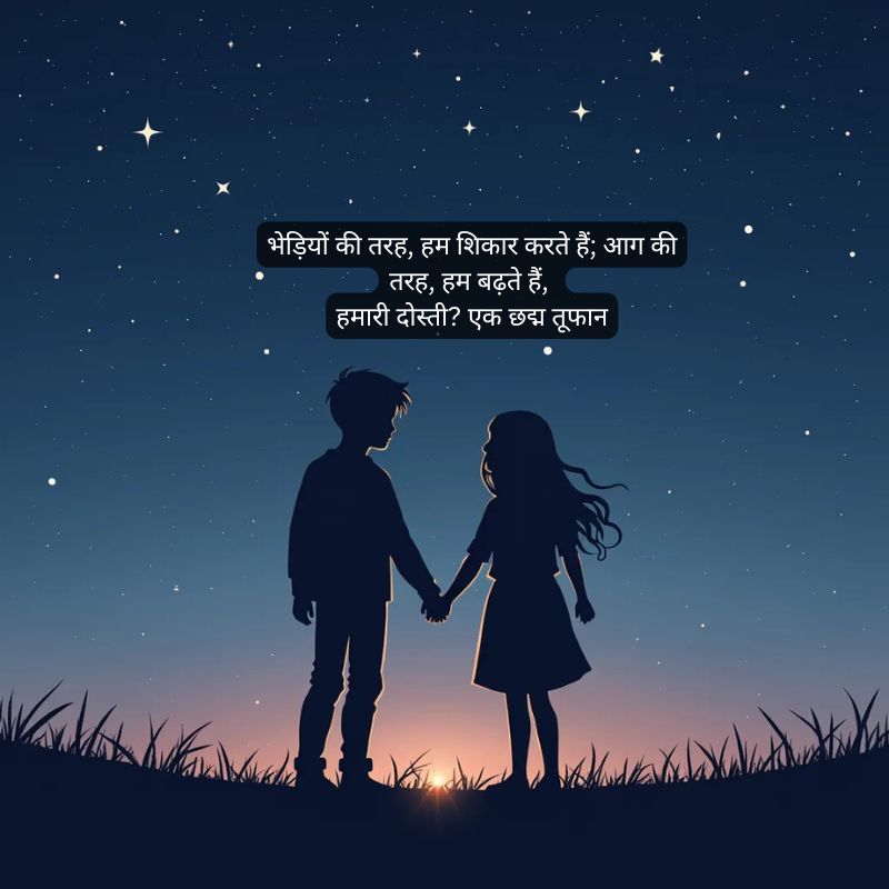 dosti shayari in hindi 2 line2
