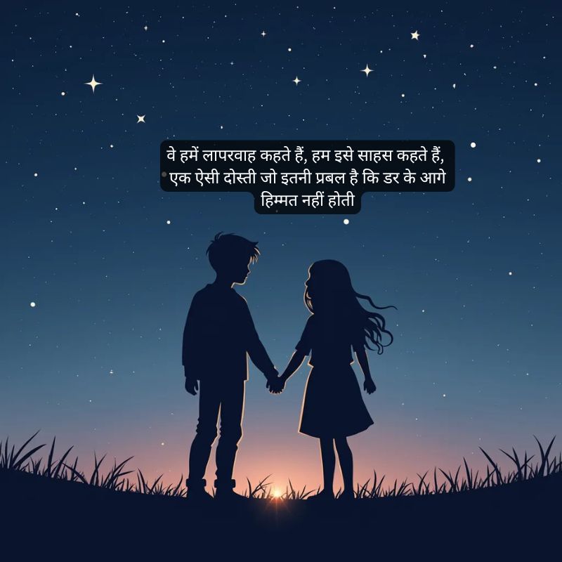 dosti shayari in hindi 2 line2