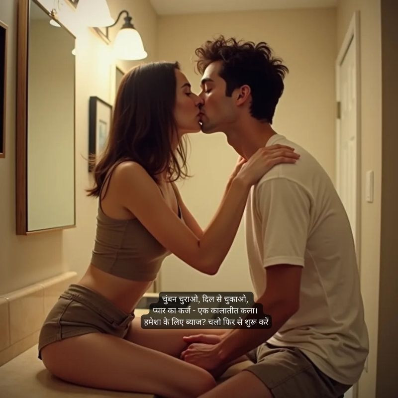 romantic kiss shayari in hindi