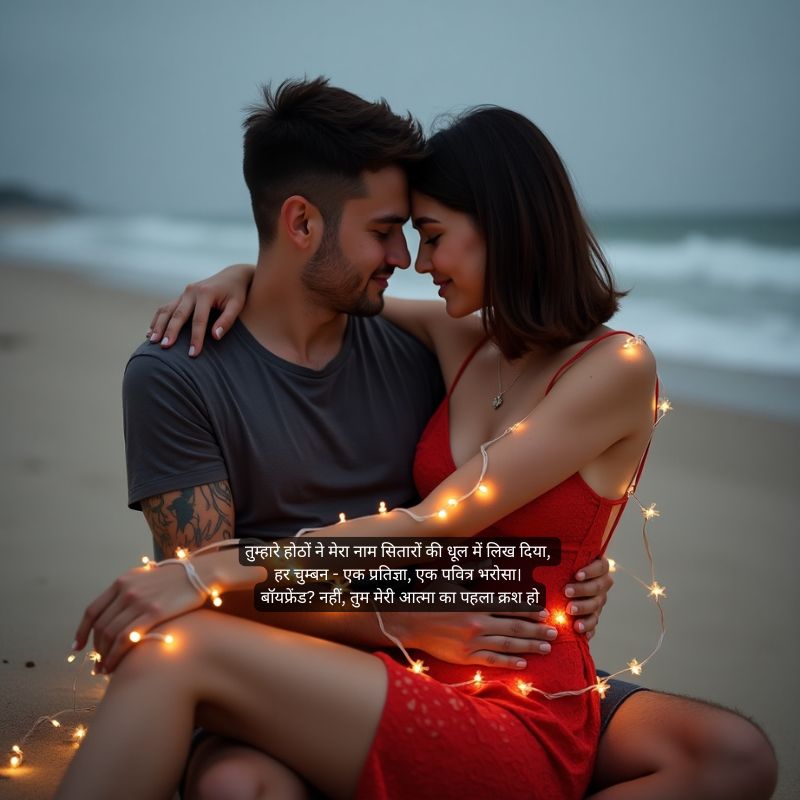 romantic kiss shayari in hindi