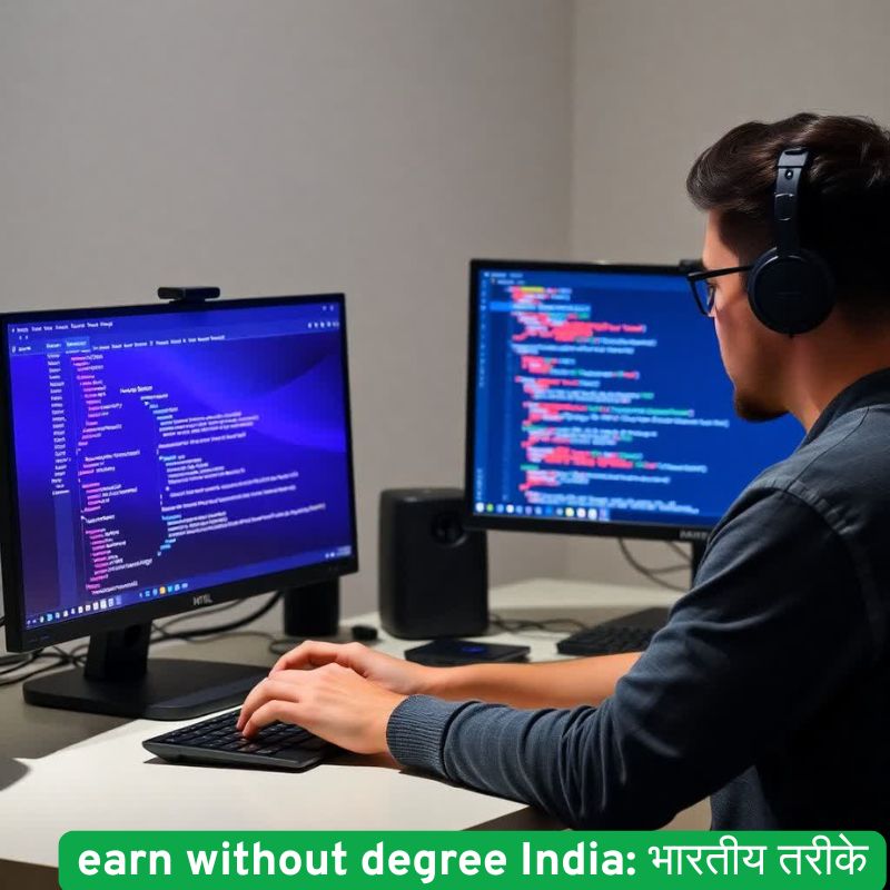 earn without degree Indiaबिना डिग्री के 1 लाखमहीना कमाने के भारतीय तरीके3
