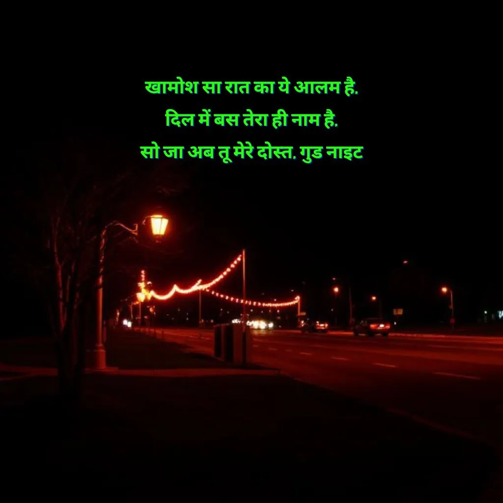 dosti good night shayari दोस्त गुड नाईट शायरी हैं