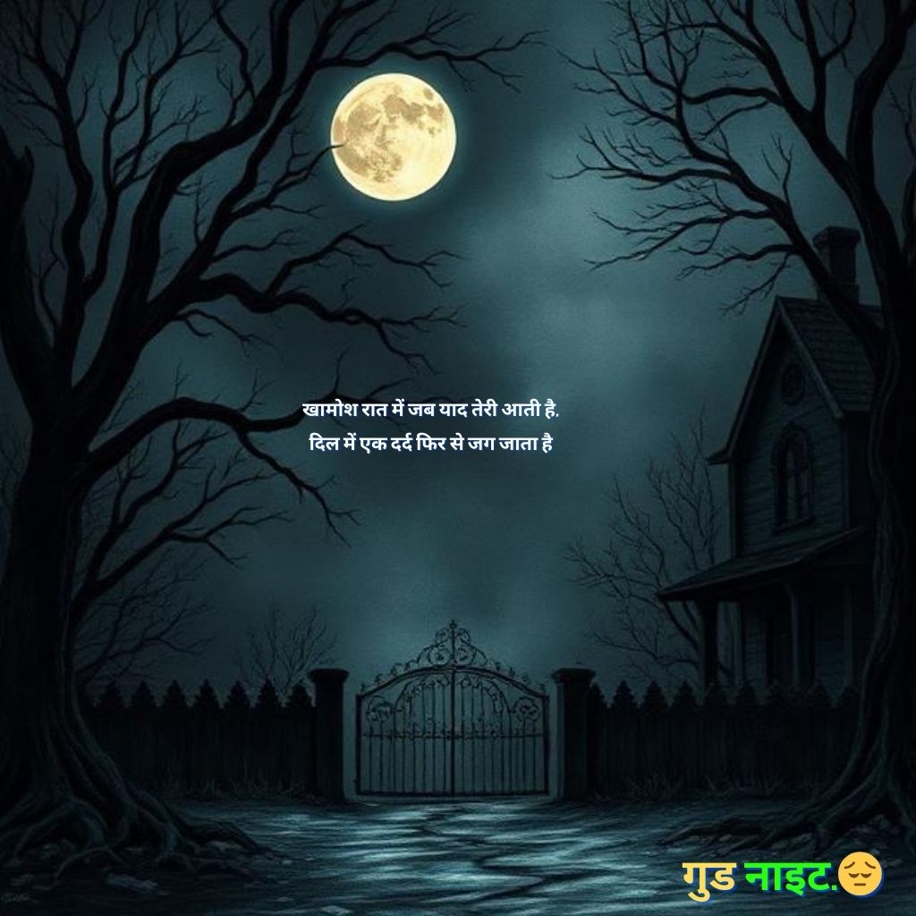 दर्द भरी गुड नाईट शायरी इन हिंदी