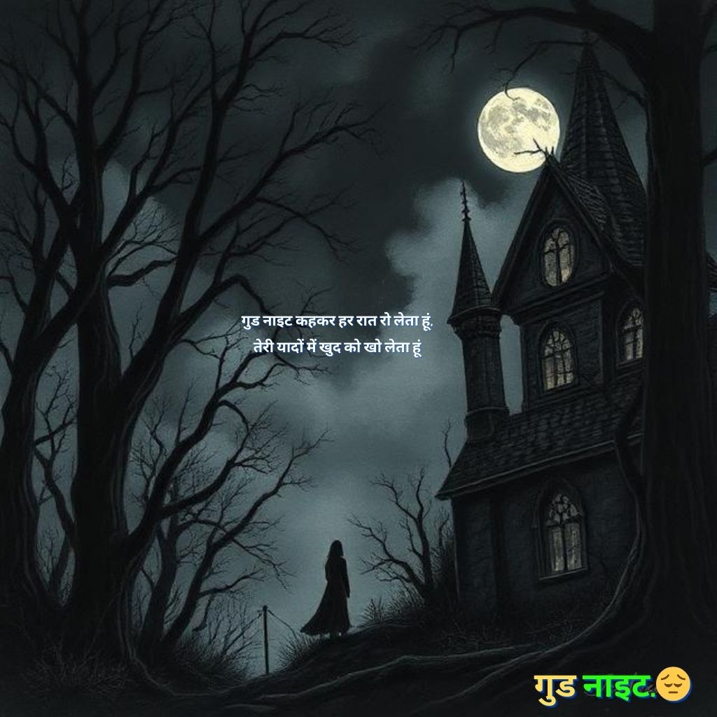 दर्द भरी गुड नाईट शायरी इन हिंदी