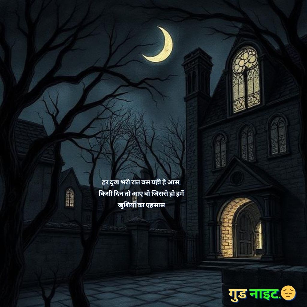दर्द भरी गुड नाईट शायरी इन हिंदी