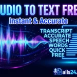 Audio file to text converter online
