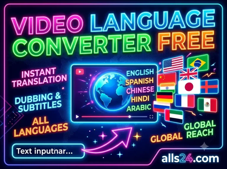 Video language converter online free